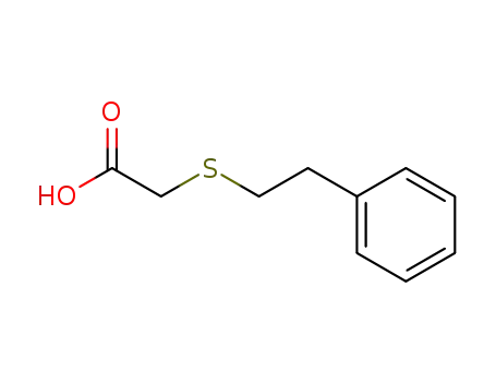 Molecular Structure of 99186-25-1 ((2-PHENYLETHYL)THIO]ACETIC ACID)