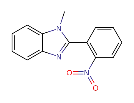 Molecular Structure of 60418-14-6 (1H-Benzimidazole, 1-methyl-2-(2-nitrophenyl)-)