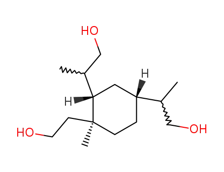 Molecular Structure of 24887-73-8 (1,2,4-Cyclohexanetriethanol,b2,b4,1-trimethyl-)