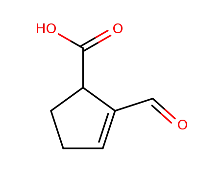 2-Cyclopentene-1-carboxylic acid, 2-formyl-