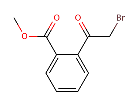 Molecular Structure of 7460-55-1 (Methyl 2-(2-broMoacetyl)benzoate)