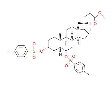 methyl 3α,6α-ditosyloxy-5β-cholan-24-oate