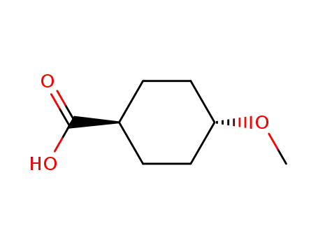 Molecular Structure of 73873-61-7 ((1r,4r)-4-Methoxycyclohexane-1-carboxylic acid)