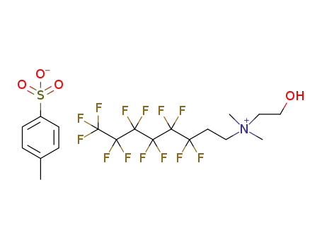 N-(2-hydroxyethyl)-N,N-dimethyl-3,3,4,4,5,5,6,6,7,7,8,8,8-tride-cafluorooctane-1-ammonium tosylate