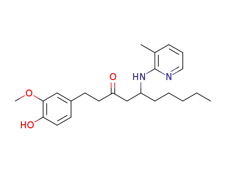 1-(4-hydroxy-3-methoxyphenyl)-5-(3-methylpyridin-2-ylamino)decan-3-one