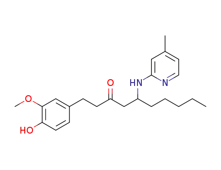 1-(4-hydroxy-3-methoxyphenyl)-5-(4-methylpyridin-2-ylamino)decan-3-one