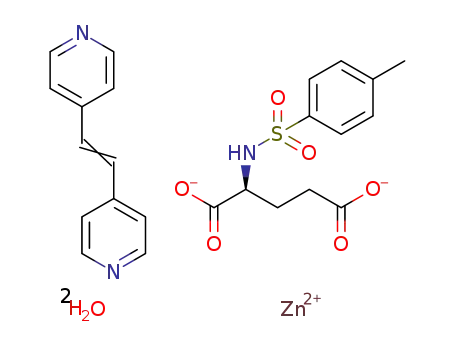 [Zn(1,2-bis(4-pyridyl)ethylene)(N-carbamyl-L-glutamate)2H2O]
