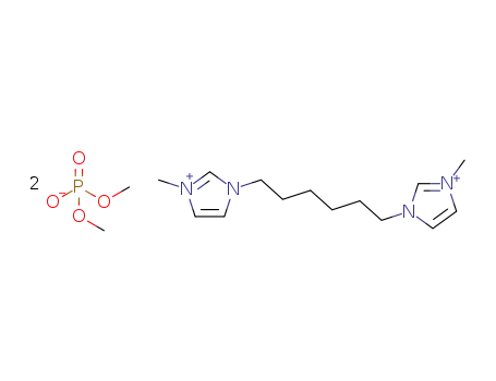 1,6-bis(3-methylimidazolium-1-yl)hexane bis(dimethyl phosphate)
