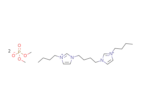 1,4-bis(3-butylimidazolium-1-yl)butane bis(dimethyl phosphate)