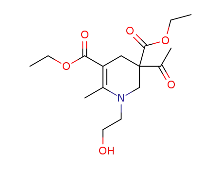 diethyl 3-acetyl-1-(2-hydroxyethyl)-6-methyl-1,2,3,4-tetrahydropyridine-3,5-dicarboxylate