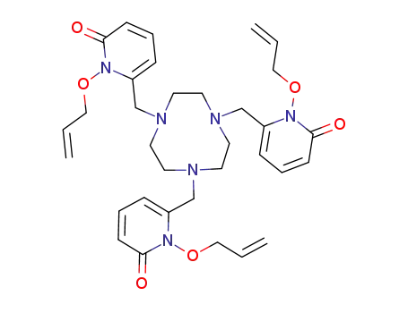 N,N',N"-tris(1-allyloxy-6(1H)-pyridinone-2-methyl)-1,4,7-triazacyclononane