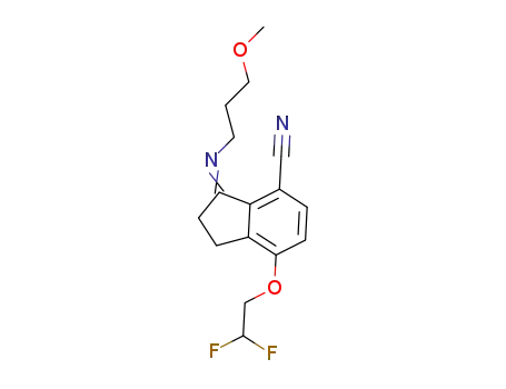 7-(2,2-difluoroethoxy)-3-((3-methoxypropyl)imino)-2,3-dihydro-1H-indene-4-carbonitrile