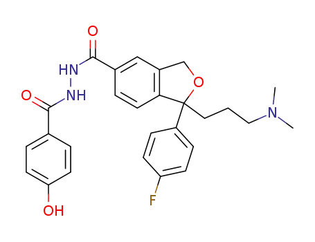 N'-(4-hydroxybenzoyl)-1-[3-(dimethylamino)propyl]-1-(4-fluorophenyl)-1,3-dihydroisobenzofuran-5-carbohydrazide
