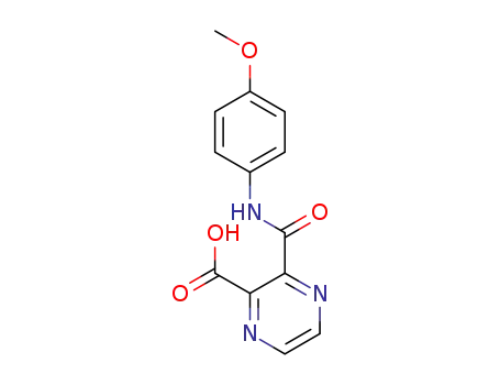 3-[(4-methoxyphenyl)carbamoyl]pyrazine-2-carboxylic acid