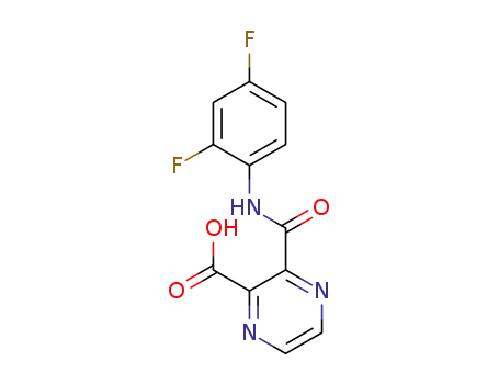 3-[(2,4-difluorophenyl)carbamoyl]pyrazine-2-carboxylic acid