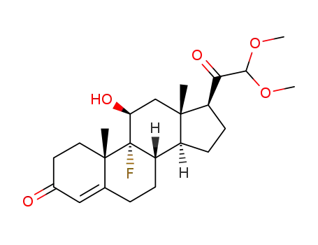 9-fluoro-11β-hydroxy-21,21-dimethoxy-pregn-4-ene-3,20-dione