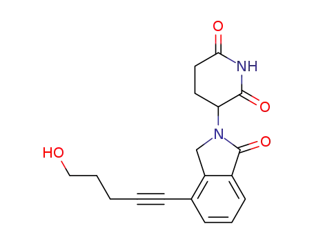 3-(4-(5-hydroxypent-1-yn-1-yl)-1-oxoisoindolin-2-yl)piperidine-2,6-dione