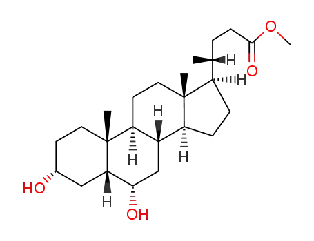Molecular Structure of 2868-48-6 (HYODEOXYCHOLIC ACID METHYL ESTER)