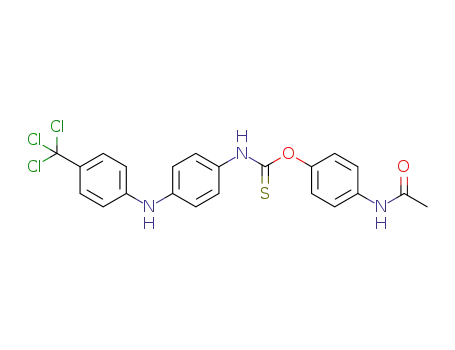 O-(4-acetamidophenyl) (4-((4-(trichloromethyl)phenyl)amino)phenyl)carbamothioate