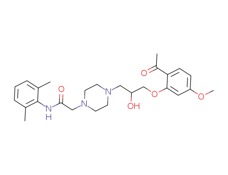 2-(4-(3-(2-acetyl-5-methoxyphenoxy)-2-hydroxypropyl)piperazin-1-yl)-N-(2,6-dimethylphenyl)acetamide