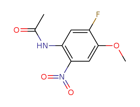 Molecular Structure of 448-26-0 (Acetamide, N-(5-fluoro-4-methoxy-2-nitrophenyl)-)