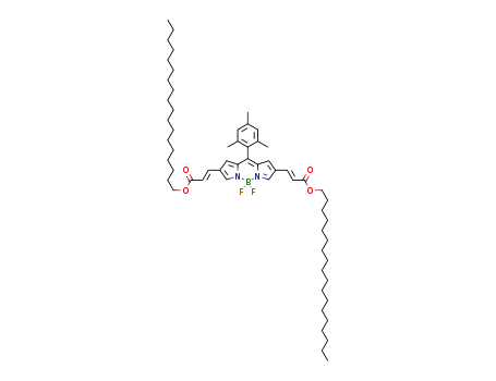 4,4-difluoro-8-(2,4,6-trimethylphenyl)-2,6-bis[(E)-3-octadecyloxy-3-oxoprop-1-en-1-yl]-4-bora-3a,4a-diaza-s-indacene
