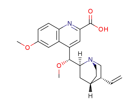 6-methoxy-4-((1R)-methoxy((1S,4S,5R)-5-vinylquinuclidin-2-yl)methyl)quinoline-2-carboxyli c acid