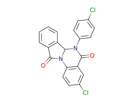 3-chloro-6-(4-chlorophenyl)-6,6a-dihydroisoindolo[2,1-a]quinazolin-5,11-dione