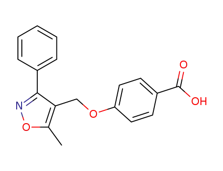 4-[(5-methyl-3-phenylisoxazol-4-yl)methoxy]benzoic acid