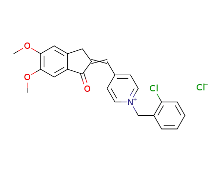 1-(2-chlorobenzyl)-4-[(5,6-dimethoxy-1-indanone-2-ylidene)methyl]pyridinium chloride