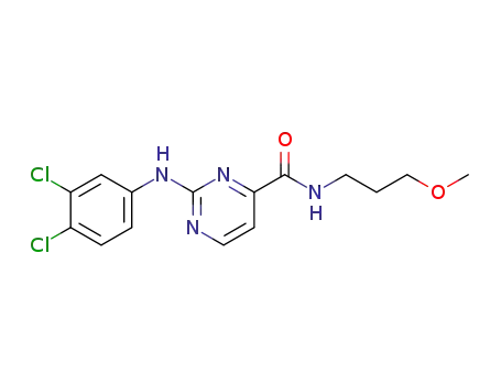 N-(3-methoxypropyl) 2-((3,4-dichlorophenyl)amino)pyrimidine-4-carboxamide