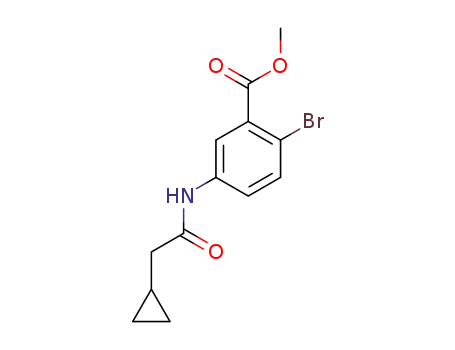 methyl 2-bromo-5-(2-cyclopropylacetamido)benzoate
