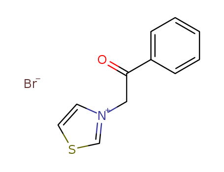 Thiazolium,3-(2-oxo-2-phenylethyl)-, bromide (1:1)