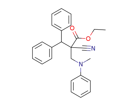 ethyl 2-cyano-2-((methyl(phenyl)amino)methyl)-3,3-diphenylpropanoate