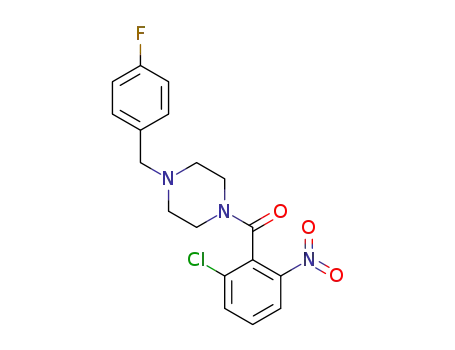 1-[4-(4-fluorobenzyl)piperazin-1-yl]-(2-chloro-6-nitrophenyl)methanone