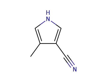 Molecular Structure of 40167-38-2 (1H-Pyrrole-3-carbonitrile, 4-methyl-)