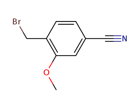 4-(bromomethyl)-3-methoxybenzonitrile cas no. 104436-60-4 98%