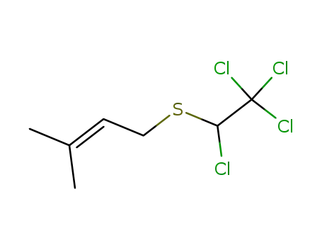 3-Methyl-1-(1,2,2,2-tetrachloro-ethylsulfanyl)-but-2-ene