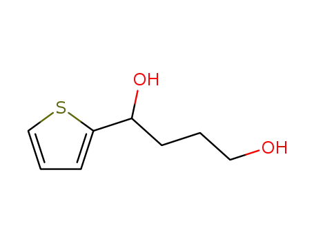 Molecular Structure of 75288-41-4 (1,4-Butanediol, 1-(2-thienyl)-)