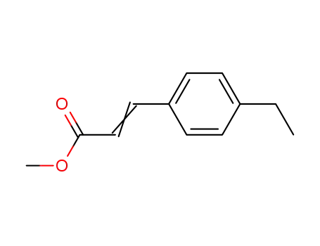 Molecular Structure of 87087-37-4 (2-Propenoic acid, 3-(4-ethylphenyl)-, methyl ester)