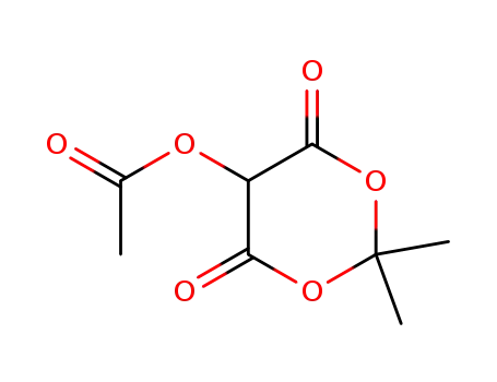 Molecular Structure of 75307-63-0 (1,3-Dioxane-4,6-dione, 5-(acetyloxy)-2,2-dimethyl-)