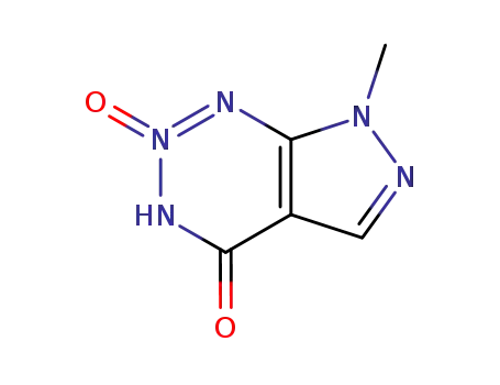 Molecular Structure of 89403-96-3 (1,7-dihydro-7-methyl-4H-pyrazolo[3,4-d]-1,2,3-triazin-4-one 2-oxide)