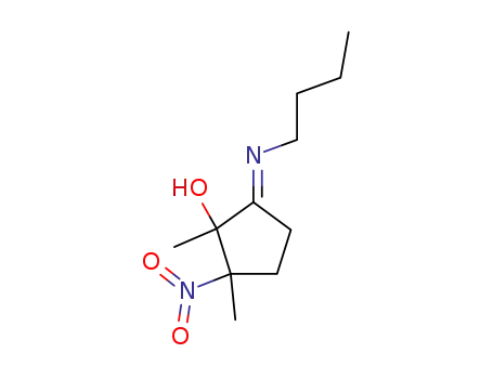 Molecular Structure of 140405-49-8 (Cyclopentanol, 5-(butylimino)-1,2-dimethyl-2-nitro-)