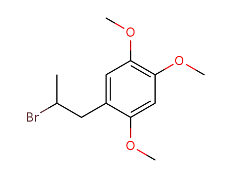 Molecular Structure of 105591-38-6 (Benzene, 1-(2-bromopropyl)-2,4,5-trimethoxy-)
