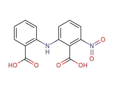 Molecular Structure of 94654-71-4 (Benzoic acid, 2-[(2-carboxyphenyl)amino]-6-nitro-)