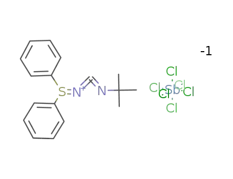 3-(tert-butyl)-1-(diphenylsulfuranylidene)cyanamidium hexachloroantimonate