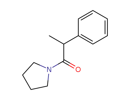 Molecular Structure of 74931-56-9 (Pyrrolidine, 1-(1-oxo-2-phenylpropyl)-)