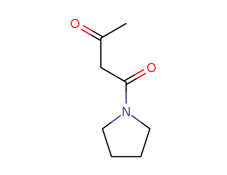 Molecular Structure of 41153-96-2 (1-(1,3-Dioxobutyl)pyrrolidine)