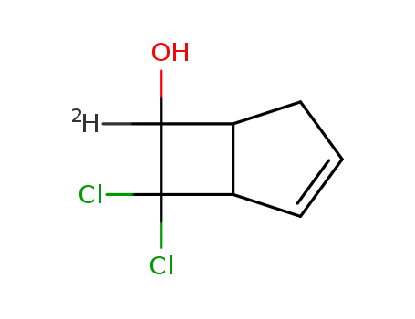 7,7-dichloro-6-hydroxybicyclo<3.2.0>hept-2-ene-6-d