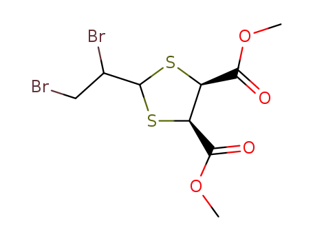 (4R,5S)-2-(1,2-Dibromo-ethyl)-[1,3]dithiolane-4,5-dicarboxylic acid dimethyl ester